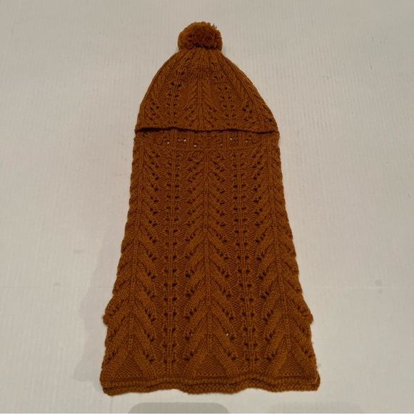 Luxton S-M Balaclava Hood Scarf Hat Rust - Picture 2 of 10